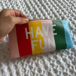 Ban.do Multicolor 'Work Hard Have Fun' Pouch